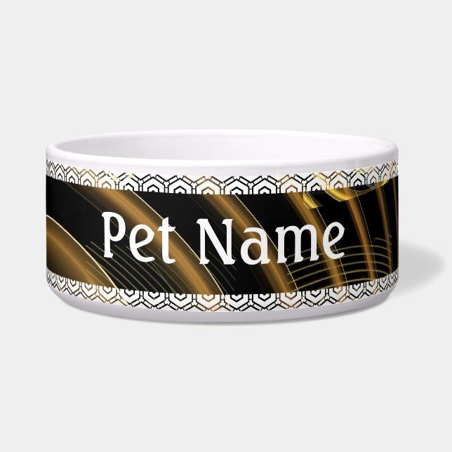 Hypnosis Abstract Art Dog Bowl Voerbakje (Voorkant)