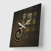 Hypnosis Abstract Art Square Vierkante Klok (Hoek)