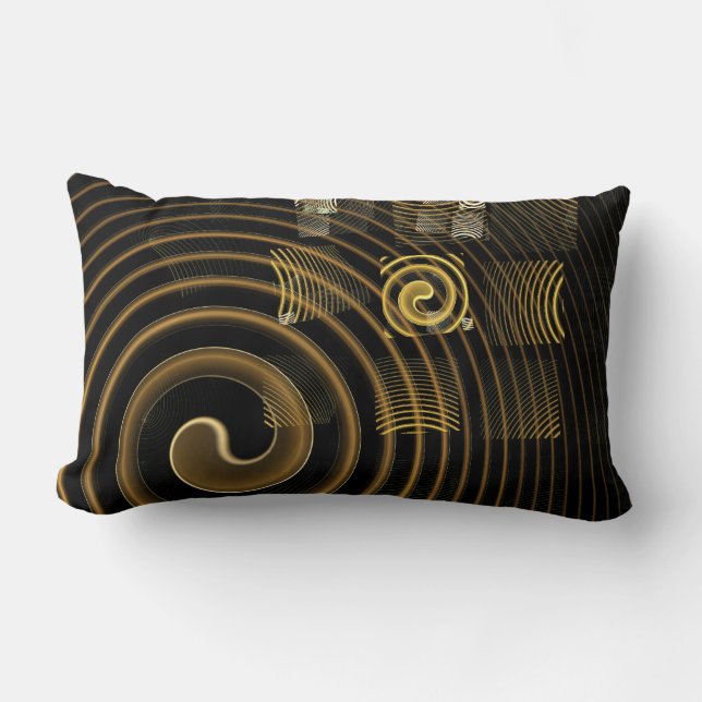 Hypnosis Abstracte Art Lumbar Pillow Kussen (Voorkant)