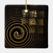 Hypnosis Abstracte Art Square Ornament (Achterkant)