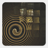 Hypnosis Abstracte Art Square Sticker (Voorkant)