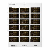 Hypnosis Abstracte kunst Etiket (Full Sheet)