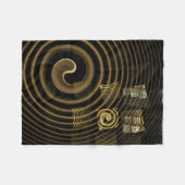 Hypnosis Abstracte kunst Fleece Deken (Voorkant (Horizontaal))