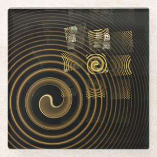 Hypnosis Abstracte kunst Glazen Onderzetter