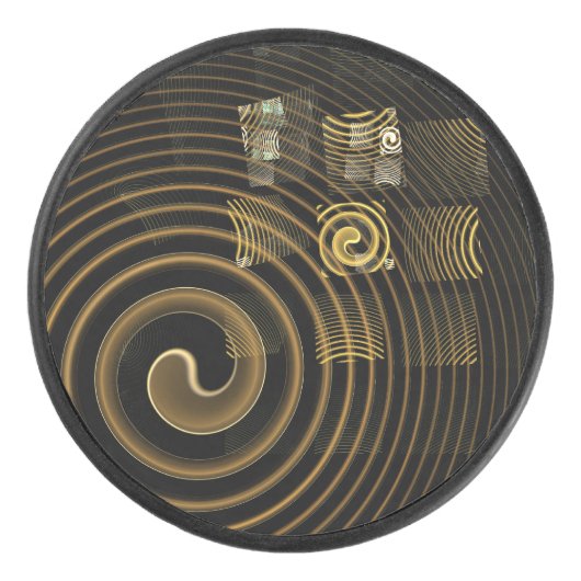 Hypnosis Abstracte kunst Hockey Puck (Voorkant)