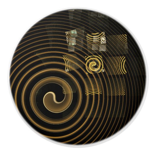 Hypnosis Abstracte kunst Keramische Knop (Voorkant)