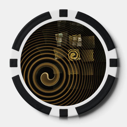 Hypnosis Abstracte kunst Poker Chips (Voorkant)