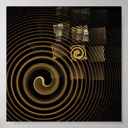 Hypnosis Abstracte kunst Poster (Voorkant)