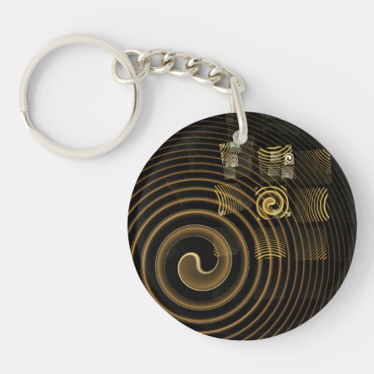 Hypnosis Abstracte kunst Sleutelhanger (Voorkant)