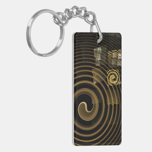 Hypnosis Abstracte kunst Sleutelhanger (Voorkant Links)