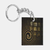 Hypnosis Abstracte kunst Sleutelhanger (Voorkant Links)