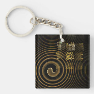 Hypnosis Abstracte kunst Sleutelhanger