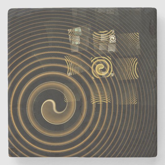 Hypnosis Abstracte kunst Stenen Onderzetter (Voorkant)