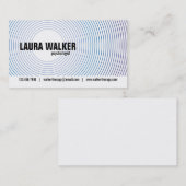 Hypnosis Circles - blauw Visitekaartje (Voorkant / Achterkant)