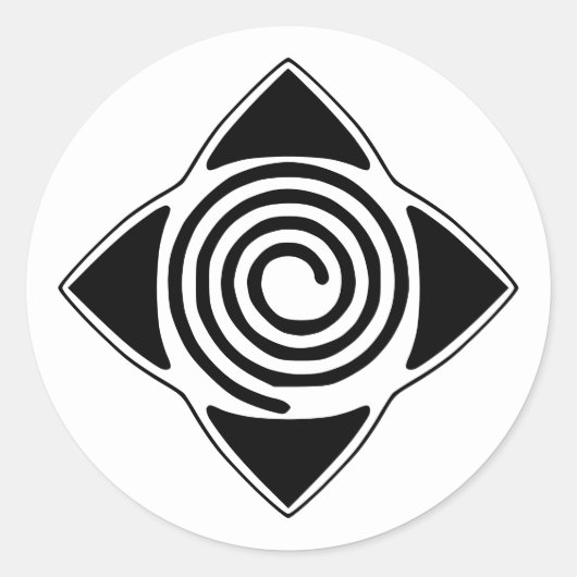 Hypnosis Overal waar Logo Spiral Symbool Sticker (Voorkant)