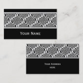 Hypnosis Patroon zwart-wit + jouw tekst Visitekaartje (Voorkant / Achterkant)