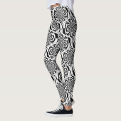 Hypnosis Patroon zwart-wit + uw ideeën Leggings (Links)