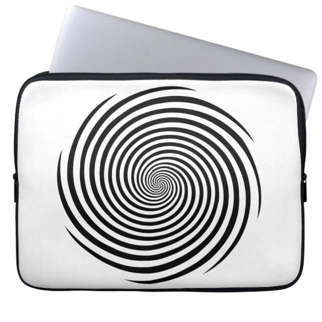 Hypnosis Spiral Laptop Sleeve (Voorkant)