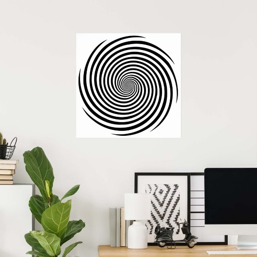 Hypnosis Spiral Poster
