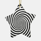 Hypnosis Spiral Star Shape Keramisch Ornament (Links)