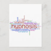 Hypnosis Word Art Briefkaart (Voorkant)
