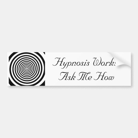 Hypnosis Works Bumper Sicker Bumpersticker (Voorkant)