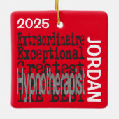 Hypnotherapeut Extraordinaire CUSTOM Keramisch Ornament (Voorkant)