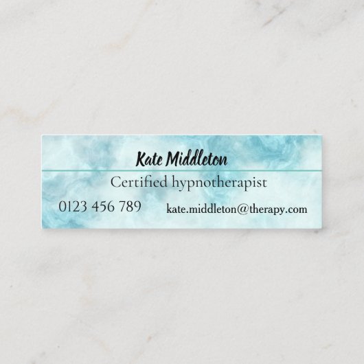 Hypnotherapeut Mini Visitekaartje (Achterkant)