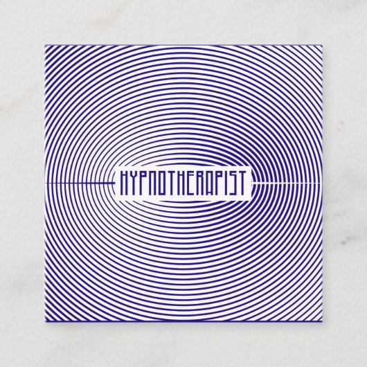 Hypnotherapeut Modern Circle Pattern Vierkante Visitekaartje (Voorkant)