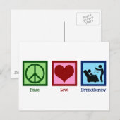 Hypnotherapeut Peace Love Hypnotherapie Briefkaart (Voorkant / Achterkant)