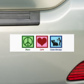 Hypnotherapeut Peace Love Hypnotherapie Bumpersticker (Op auto)