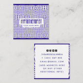 Hypnotherapeut Therapie Hypnotiseur Sociale Media  Vierkante Visitekaartje (Voorkant / Achterkant)