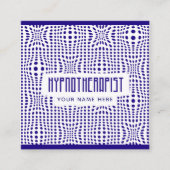Hypnotherapeut Therapie Hypnotiseur Sociale Media  Vierkante Visitekaartje (Voorkant)