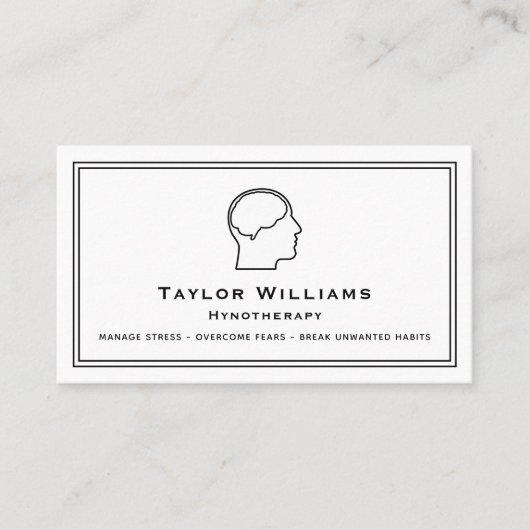 Hypnotherapie Psychiater Psycholoog Mindfulness Visitekaartje (Voorkant)