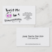 Hypnotherapie visitekaartje hypnotherapeut holisti (Voorkant / Achterkant)