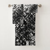 Hypnotic Abstract Black And White Modern Art Bad Handdoek (Insitu)