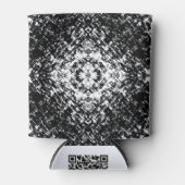 Hypnotic Abstract Black And White Modern Art Blikjeskoeler (Voorkant)