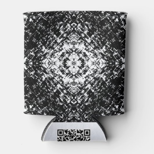 Hypnotic Abstract Black And White Modern Art Blikjeskoeler (Voorkant)