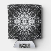 Hypnotic Abstract Black And White Modern Art Blikjeskoeler (Achterkant)