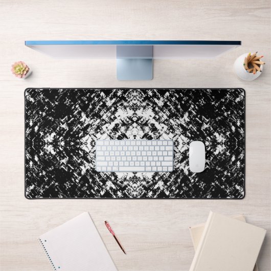 Hypnotic Abstract Black And White Modern Art Bureaumat (Kantoor 1)