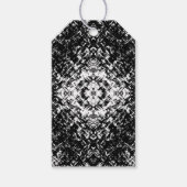 Hypnotic Abstract Black And White Modern Art Cadeaulabel (Voorkant)