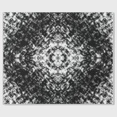 Hypnotic Abstract Black And White Modern Art Cadeaupapier (Vlak)