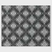 Hypnotic Abstract Black And White Modern Art Cadeaupapier (Vlak)
