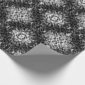 Hypnotic Abstract Black And White Modern Art Cadeaupapier (Hoek)