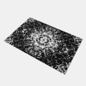 Hypnotic Abstract Black And White Modern Art Deurmat (Schuin)