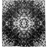 Hypnotic Abstract Black And White Modern Art Douchegordijn (Voorkant)