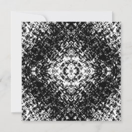 Hypnotic Abstract Black And White Modern Art Kaart