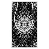 Hypnotic Abstract Black And White Modern Art Klein Cadeauzakje (Voorkant)