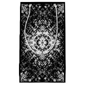 Hypnotic Abstract Black And White Modern Art Klein Cadeauzakje (Voorkant)