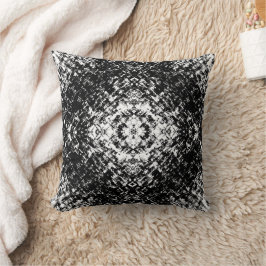 Hypnotic Abstract Black And White Modern Art Kussen